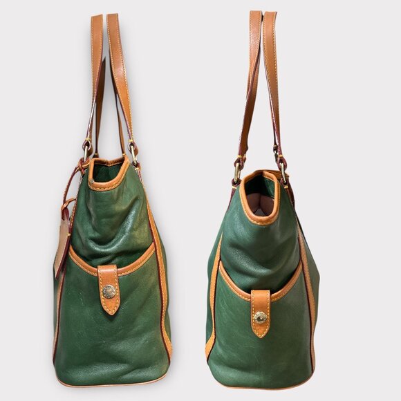 Dooney & Bourke Kristen Tote K0263269 Dark Green Florentine Leather Shoulder Bag - Picture 5 of 12